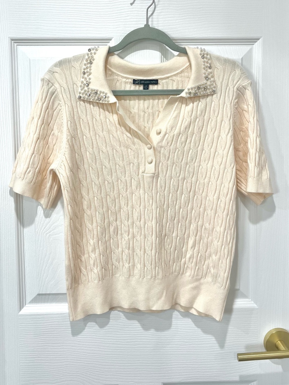 Adrianna Papell Rhinestone Sweater